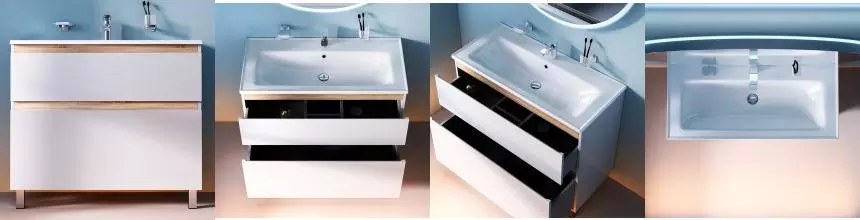 Тумба с раковиной «Am.Pm» X-Joy 100 (X-Joy 100/45 New) белая