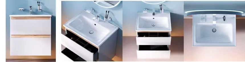 Тумба с раковиной «Am.Pm» X-Joy 65 (X-Joy 64/45 New) подвесная белая