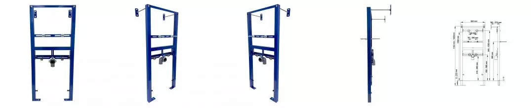 Инсталляция для раковины «Berges Wasserhaus» Atom 049211