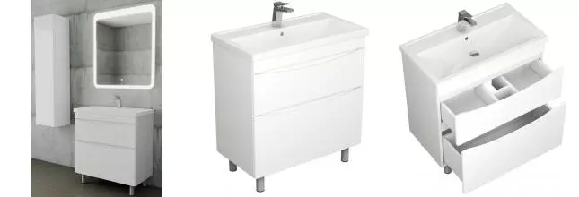 Мебель для ванной «Veneciana» Марано 80 белая