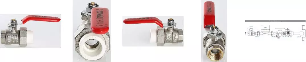 Кран шаровой магистральный «Valtec» VTp.742.0.02505 3/4"-D25 под полипропилен ВР-ВР никель Кран шаровой магистральный «Valtec» VTp.742.0.02505 3/4"-D25 под полипропилен ВР-ВР никель