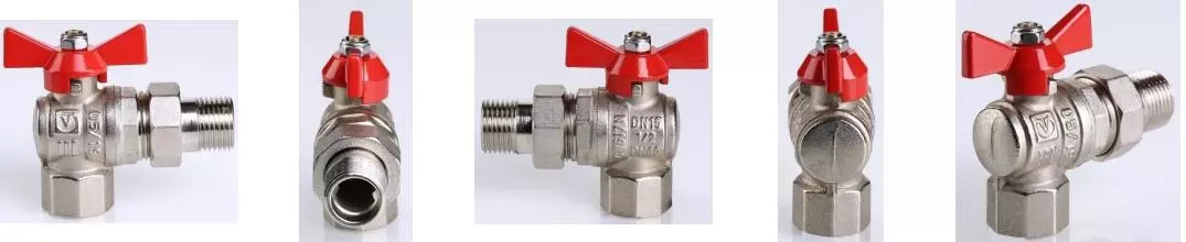 Кран шаровой магистральный «Valtec» Base VT.228.N.04 1/2"-1/2" ВР угол-НР (американка) никель Кран шаровой магистральный «Valtec» Base VT.228.N.04 1/2"-1/2" ВР угол-НР (американка) никель