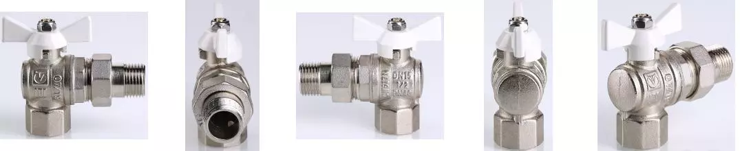 Кран шаровой магистральный «Valtec» Base VT.228.NW.04 1/2"-1/2" ВР угол-НР (американка) никель Кран шаровой магистральный «Valtec» Base VT.228.NW.04 1/2"-1/2" ВР угол-НР (американка) никель