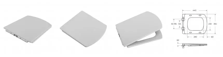 CARINA Сиденье дюропласт, soft close, металлическое крепление BB5046SC BB5046SC · Belbagno, BB5046SC