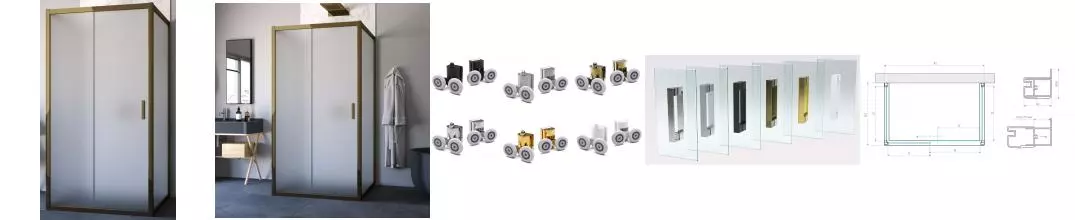 Душевой угол-ограждение «Vegas Glass» ZP-U TUR Novo 120/90 сатин/бронза без поддона универсальный Душевой угол-ограждение «Vegas Glass» ZP-U TUR Novo 120/90 сатин/бронза без поддона универсальный