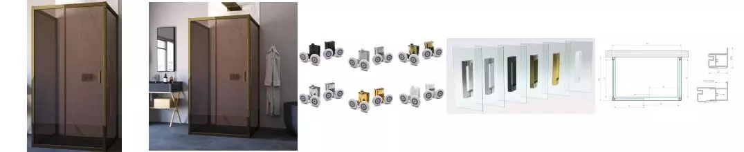 Душевой угол-ограждение «Vegas Glass» ZP-U TUR Novo 120/90 бронза/бронза без поддона универсальный Душевой угол-ограждение «Vegas Glass» ZP-U TUR Novo 120/90 бронза/бронза без поддона универсальный