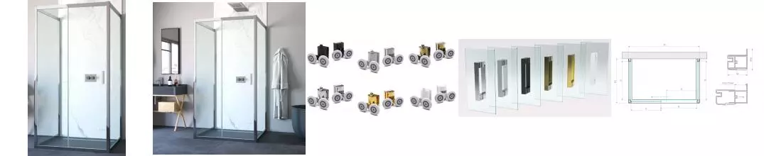 Душевой угол-ограждение «Vegas Glass» ZP-U TUR Novo 120/90 прозрачный/хром глянцевый без поддона универсальный Душевой угол-ограждение «Vegas Glass» ZP-U TUR Novo 120/90 прозрачный/хром глянцевый без поддона универсальный