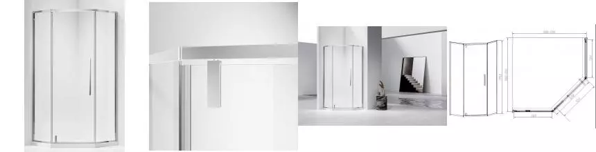 Душевой угол-ограждение «Vincea» Slim-N VSP-4SN100CL 100/100 прозрачный/хром многоугольный без поддона Душевой угол-ограждение «Vincea» Slim-N VSP-4SN100CL 100/100 прозрачный/хром многоугольный без поддона