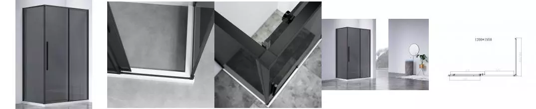 Душевой угол-ограждение «Vincea» Slim-N VSR-4SN8012CGB 120/80 тонированный/чёрный прямоугольный без поддона универсальный Душевой угол-ограждение «Vincea» Slim-N VSR-4SN8012CGB 120/80 тонированный/чёрный прямоугольный без поддона универсальный