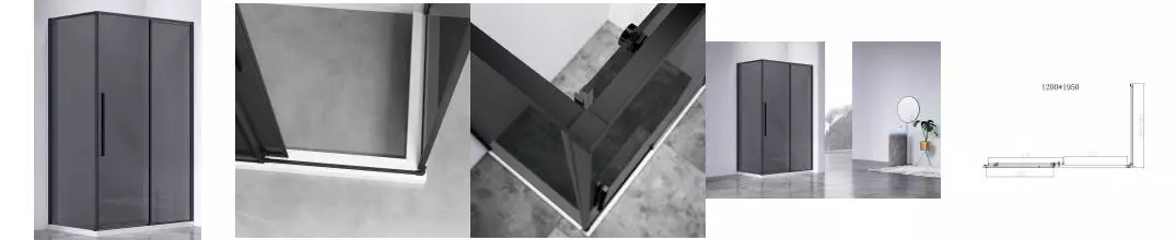 Душевой угол-ограждение «Vincea» Slim-N VSR-4SN9012CGB 120/90 тонированный/чёрный прямоугольный без поддона универсальный Душевой угол-ограждение «Vincea» Slim-N VSR-4SN9012CGB 120/90 тонированный/чёрный прямоугольный без поддона универсальный