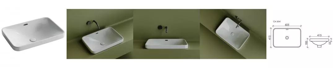 Раковина «Ceramica Nova» Element 60/41 CN5041 фарфоровая белая Раковина «Ceramica Nova» Element 60/41 CN5041 фарфоровая белая
