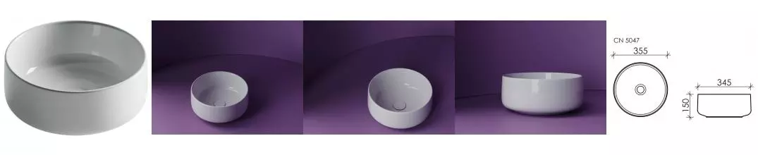 Раковина «Ceramica Nova» Element 35/35 CN5047 фарфоровая белая Раковина «Ceramica Nova» Element 35/35 CN5047 фарфоровая белая