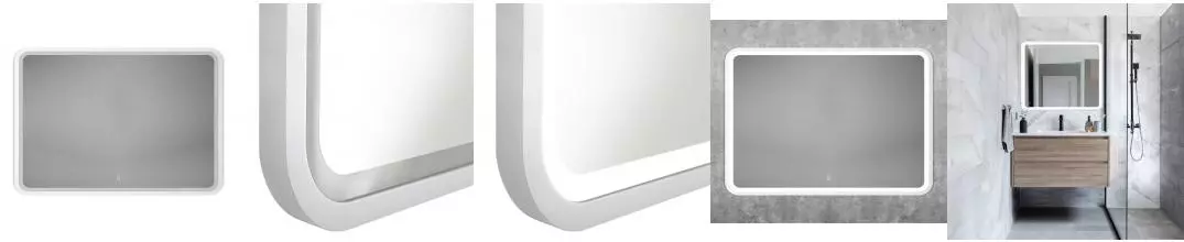 Зеркало «Art&Max» Genova 100/80 с подсветкой White