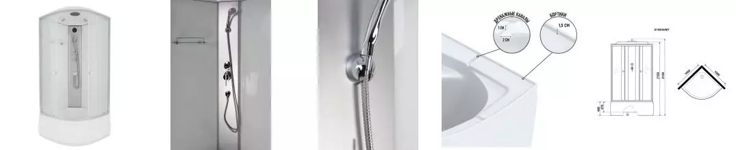 Душевая кабина «Niagara» Eco E100/40/MT 100/100 высокий поддон матовая/белая Душевая кабина «Niagara» Eco E100/40/MT 100/100 высокий поддон матовая/белая
