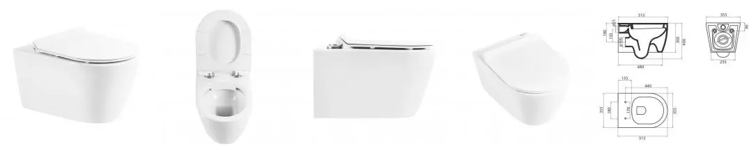 Подвесной унитаз безободковый «Belbagno» Marino BB105CHR-031 белый с сиденьем дюропласт с микролифтом белое Подвесной унитаз безободковый «Belbagno» Marino BB105CHR-031 белый с сиденьем дюропласт с микролифтом белое