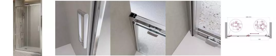 Душевая дверь «Belbagno» LUCE-BF-1-130-C-Cr 130/195 прозрачная/хром Душевая дверь «Belbagno» LUCE-BF-1-130-C-Cr 130/195 прозрачная/хром