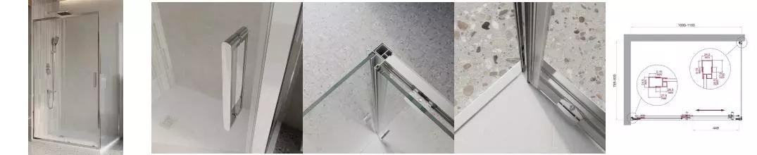 Душевой угол-ограждение «Belbagno» LUCE-AH-1-110/80-C-Cr 110/80 прозрачный/хром прямоугольный без поддона универсальный Душевой угол-ограждение «Belbagno» LUCE-AH-1-110/80-C-Cr 110/80 прозрачный/хром прямоугольный без поддона универсальный
