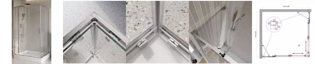 Душевой угол-ограждение «Belbagno» LUCE-AH-22-125/120-C-Cr 125/120 прозрачный/хром прямоугольный без поддона универсальный Душевой угол-ограждение «Belbagno» LUCE-AH-22-125/120-C-Cr 125/120 прозрачный/хром прямоугольный без поддона универсальный