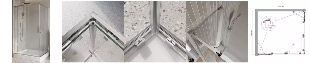 Душевой угол-ограждение «Belbagno» LUCE-AH-22-130/120-C-Cr 130/120 прозрачный/хром прямоугольный без поддона универсальный Душевой угол-ограждение «Belbagno» LUCE-AH-22-130/120-C-Cr 130/120 прозрачный/хром прямоугольный без поддона универсальный
