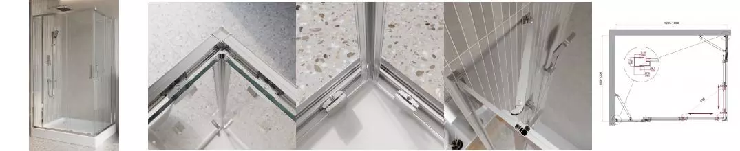 Душевой угол-ограждение «Belbagno» LUCE-AH-22-130/100-C-Cr 130/100 прозрачный/хром прямоугольный без поддона универсальный Душевой угол-ограждение «Belbagno» LUCE-AH-22-130/100-C-Cr 130/100 прозрачный/хром прямоугольный без поддона универсальный