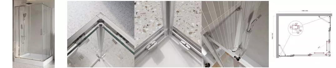 Душевой угол-ограждение «Belbagno» LUCE-AH-22-140/110-C-Cr 140/110 прозрачный/хром прямоугольный без поддона универсальный Душевой угол-ограждение «Belbagno» LUCE-AH-22-140/110-C-Cr 140/110 прозрачный/хром прямоугольный без поддона универсальный