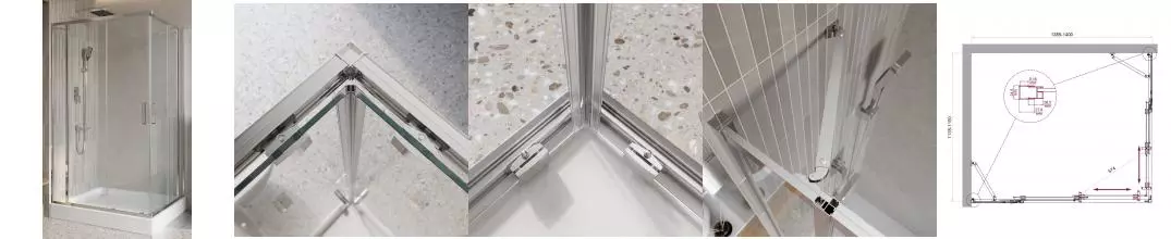 Душевой угол-ограждение «Belbagno» LUCE-AH-22-140/115-C-Cr 140/115 прозрачный/хром прямоугольный без поддона универсальный Душевой угол-ограждение «Belbagno» LUCE-AH-22-140/115-C-Cr 140/115 прозрачный/хром прямоугольный без поддона универсальный