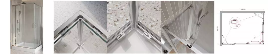 Душевой угол-ограждение «Belbagno» LUCE-AH-22-145/110-C-Cr 145/110 прозрачный/хром прямоугольный без поддона универсальный Душевой угол-ограждение «Belbagno» LUCE-AH-22-145/110-C-Cr 145/110 прозрачный/хром прямоугольный без поддона универсальный