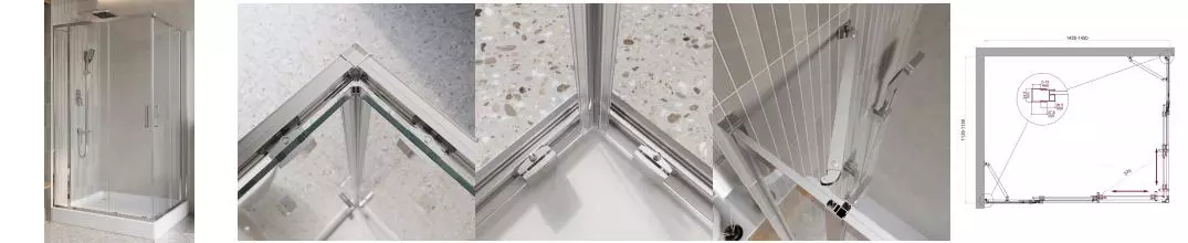 Душевой угол-ограждение «Belbagno» LUCE-AH-22-145/115-C-Cr 145/115 прозрачный/хром прямоугольный без поддона универсальный Душевой угол-ограждение «Belbagno» LUCE-AH-22-145/115-C-Cr 145/115 прозрачный/хром прямоугольный без поддона универсальный