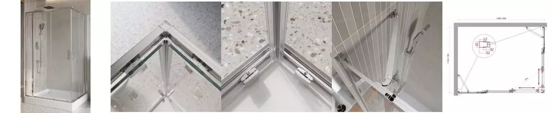 Душевой угол-ограждение «Belbagno» LUCE-AH-22-150/115-C-Cr 150/115 прозрачный/хром прямоугольный без поддона универсальный Душевой угол-ограждение «Belbagno» LUCE-AH-22-150/115-C-Cr 150/115 прозрачный/хром прямоугольный без поддона универсальный