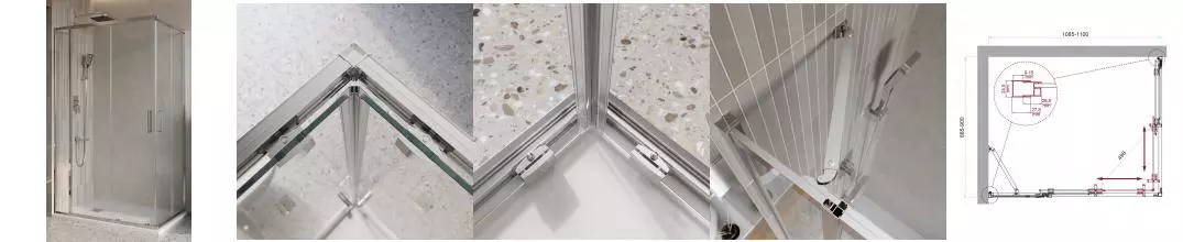 Душевой угол-ограждение «Belbagno» LUCE-AH-21-110/90-C-Cr 110/90 прозрачный/хром прямоугольный без поддона универсальный Душевой угол-ограждение «Belbagno» LUCE-AH-21-110/90-C-Cr 110/90 прозрачный/хром прямоугольный без поддона универсальный