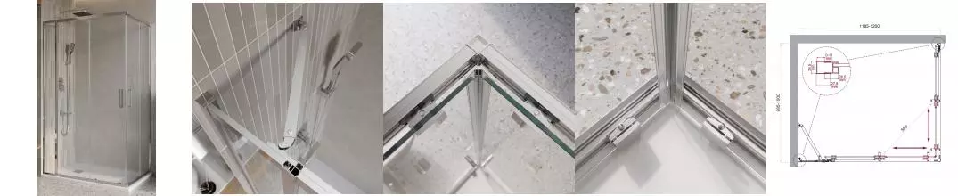 Душевой угол-ограждение «Belbagno» LUCE-AH-21-120/100-C-Cr 120/100 прозрачный/хром прямоугольный без поддона универсальный Душевой угол-ограждение «Belbagno» LUCE-AH-21-120/100-C-Cr 120/100 прозрачный/хром прямоугольный без поддона универсальный