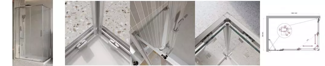Душевой угол-ограждение «Belbagno» LUCE-AH-21-140/90-C-Cr 140/90 прозрачный/хром прямоугольный без поддона универсальный Душевой угол-ограждение «Belbagno» LUCE-AH-21-140/90-C-Cr 140/90 прозрачный/хром прямоугольный без поддона универсальный