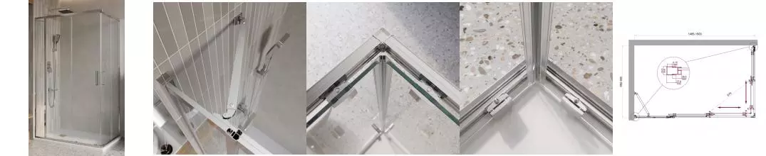 Душевой угол-ограждение «Belbagno» LUCE-AH-21-150/90-C-Cr 150/90 прозрачный/хром прямоугольный без поддона универсальный Душевой угол-ограждение «Belbagno» LUCE-AH-21-150/90-C-Cr 150/90 прозрачный/хром прямоугольный без поддона универсальный