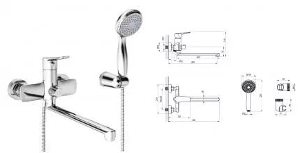 Смеситель для ванны «Lemark» Selena LM0851C хром Смеситель для ванны «Lemark» Selena LM0851C хром