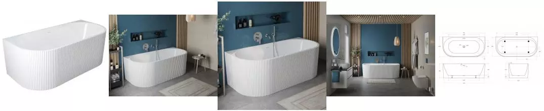 Ванна акриловая «Belbagno» BB713 170/80 с ножками с сифоном белая Ванна акриловая «Belbagno» BB713 170/80 с ножками с сифоном белая