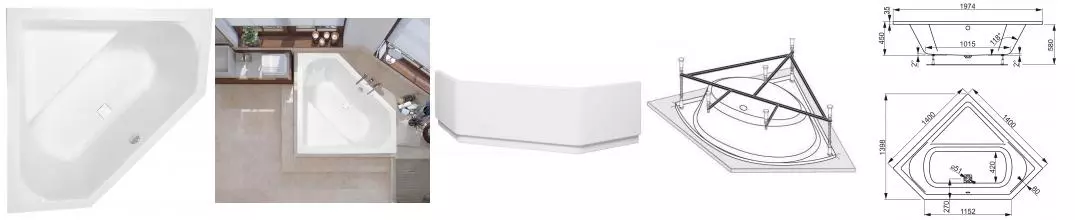 Ванна акриловая «Vagnerplast» Cavallo Corner 140/140 VPBA140CAV3X-04 без опор без сифона белая Ванна акриловая «Vagnerplast» Cavallo Corner 140/140 VPBA140CAV3X-04 без опор без сифона белая