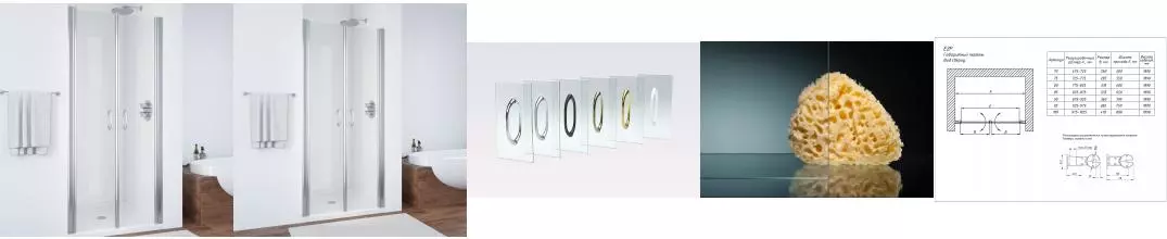 Душевая дверь «Vegas Glass» E2P 110/189 crystalvision/глянцевый хром универсальная