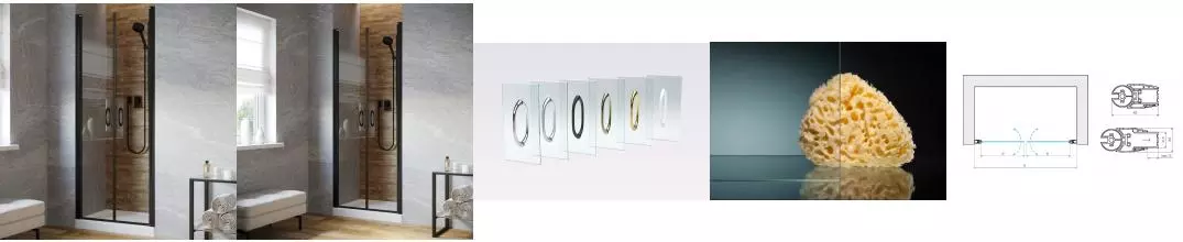 Душевая дверь «Vegas Glass» E2P Lux 95/199,5 crystalvision/чёрная матовая универсальная Душевая дверь «Vegas Glass» E2P Lux 95/199,5 crystalvision/чёрная матовая универсальная