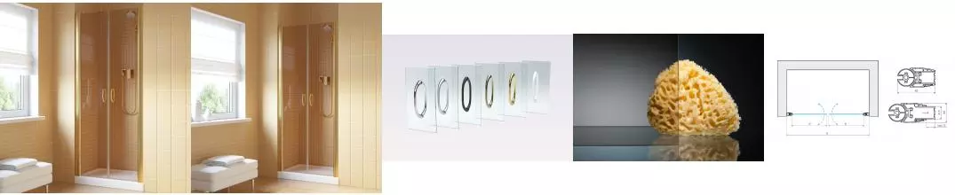 Душевая дверь «Vegas Glass» E2P Lux 120/199,5 бронза/глянцевое золото универсальная Душевая дверь «Vegas Glass» E2P Lux 120/199,5 бронза/глянцевое золото универсальная