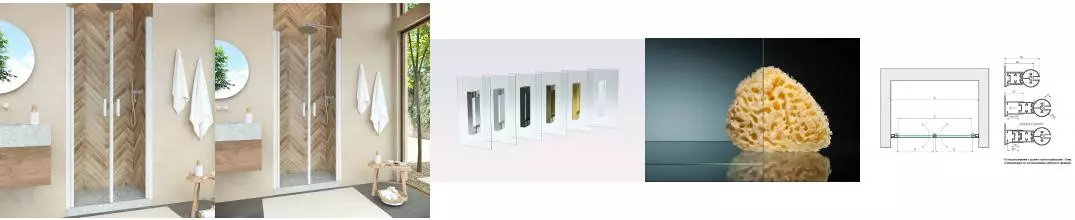 Душевая дверь «Vegas Glass» E2P Novo 80/189 crystalvision/белая универсальная Душевая дверь «Vegas Glass» E2P Novo 80/189 crystalvision/белая универсальная