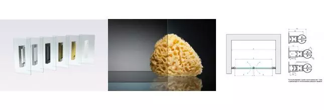 Душевая дверь «Vegas Glass» E2P Novo 80/200 бронза/брашированное золото универсальная Душевая дверь «Vegas Glass» E2P Novo 80/200 бронза/брашированное золото универсальная