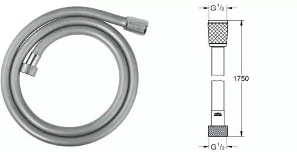 Душевой шланг «Grohe» Relexaflex 28154002 175 см хром Душевой шланг «Grohe» Relexaflex 28154002 175 см хром