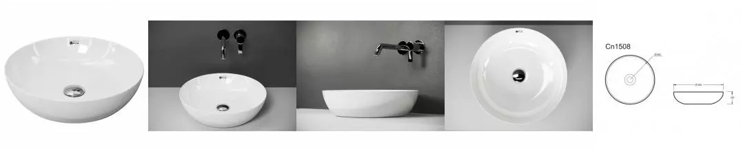 Раковина «Ceramica Nova» Access 45/45 CN1508 фарфоровая белая