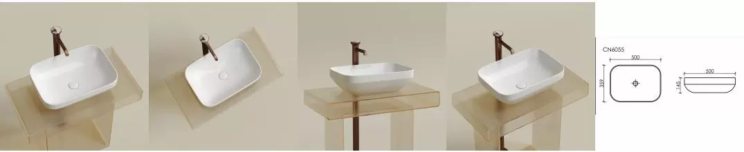 Раковина «Ceramica Nova» Element 50/36 CN6055 фарфоровая белая Раковина «Ceramica Nova» Element 50/36 CN6055 фарфоровая белая