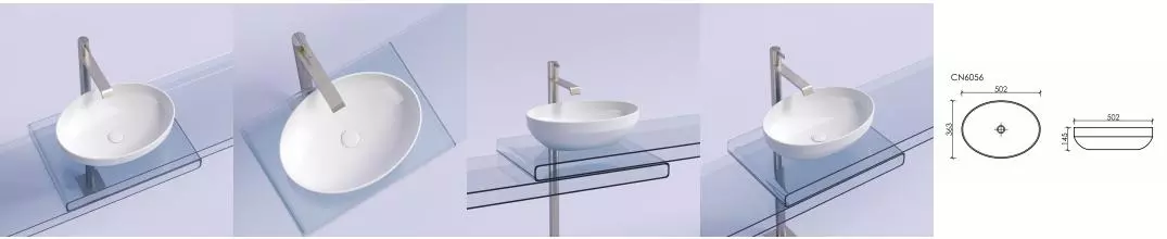 Раковина «Ceramica Nova» Element 50/36 CN6056 фарфоровая белая Раковина «Ceramica Nova» Element 50/36 CN6056 фарфоровая белая