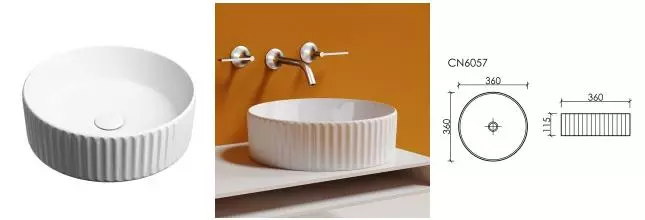Раковина «Ceramica Nova» Element 36/36 CN6057 фарфоровая белая Раковина «Ceramica Nova» Element 36/36 CN6057 фарфоровая белая