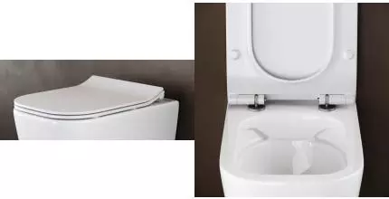 Сиденье для унитаза «Ceramica Nova» K-3005/9002-B ультратонкое дюропласт с микролифтом белое