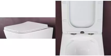 Сиденье для унитаза «Ceramica Nova» K-3007 дюропласт с микролифтом белое