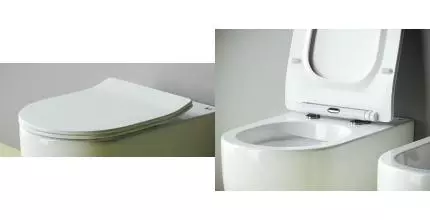 Сиденье для унитаза «Ceramica Nova» K-4004 ультратонкое дюропласт с микролифтом белое