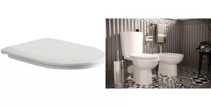 Сиденье для унитаза «Ceramica Nova» MOD863 дюропласт с микролифтом белое